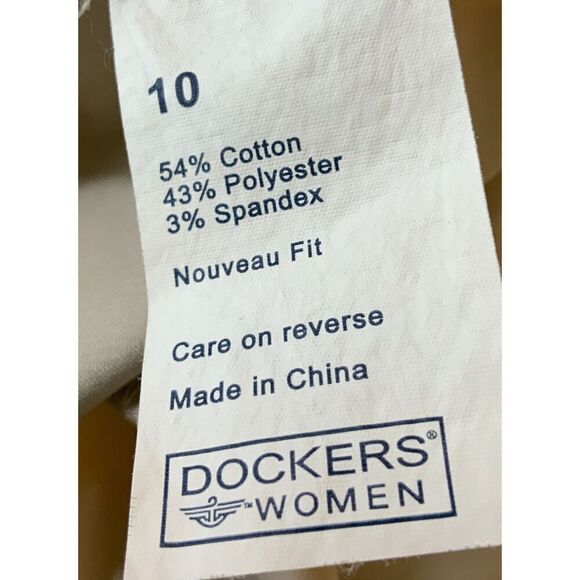 Dockers White Cuffed Hem Stretch Capri Pants Coastal Grandma Preppy Aesthetic 10 - Picture 13 of 14